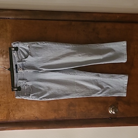 Railroad stripe Capri pants - Picture 1 of 6